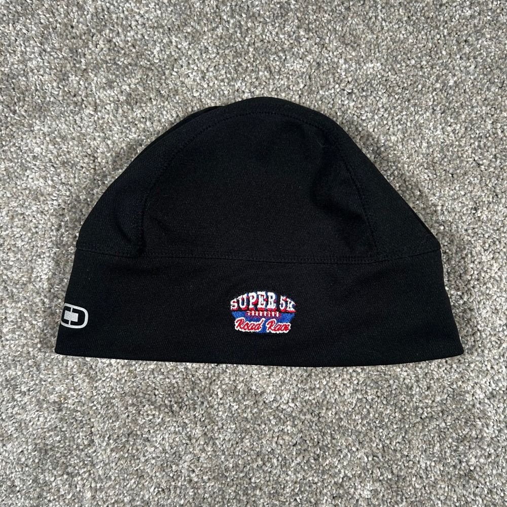 OGIO Endurance Black Skull Cap Beanie Super 5K Road Race Running Hat One Size